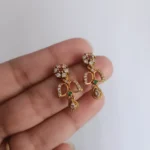 CZ Stone South Indian Drop Earrings