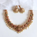 Lakshmi Peacock Temple Necklace Set