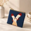 Blue Denim Coin Pouch
