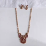 Gold Tone Jadau Kundan Necklace Set