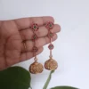 Kemp Flower Long Jhumka Earrings