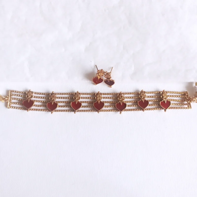 5 Layer Palakka Choker Set