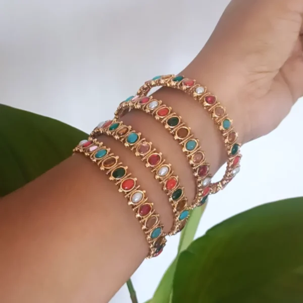 Antique Navratna Bangles