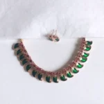 Ruby Green Mango Necklace Set