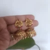 Lakshmi-with-Golden-Beads-Temple-Jhumka