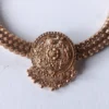 Non-Idol-Multi-Layer-Golden-Beads-Short-Necklace