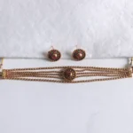 Golden Beads Choker Set