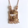 Temple-Pendant-Design-Lakshmi-Haaram-with-Jhumka-Earrings