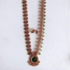 Palakka Pendant Long Necklace Set