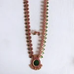 Palakka Pendant Long Necklace Set
