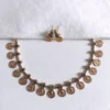 Traditional-Lightweight-Antique-Lakshmi-Coin-Green-Kemp-Necklace-Set