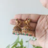 Peacock Jhumka Earrings