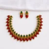 Red Palakka Necklace Set