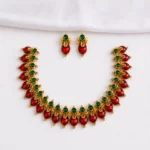 Red Palakka Necklace Set