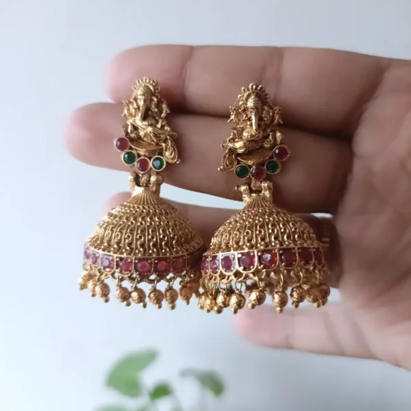 Ganesha Nakshatra Jhumka Earrings