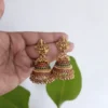 Golden Beads Jhumka Earrings