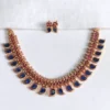 Kerala-Style-Traditional-Mango-Blue-Palakka-Design-Necklace