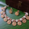 Non-Idol-Floral-Coin-Charms-Necklace