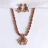 Ruby Kemp Stone Necklace Set
