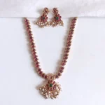 Ruby Kemp Stone Necklace Set