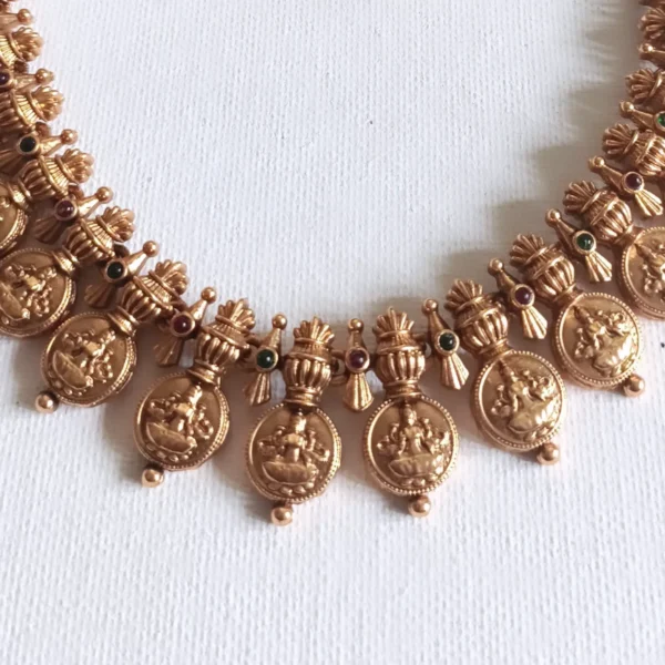 Sculpted-Lakshmi-Nagas-Coin-Traditional-Necklace