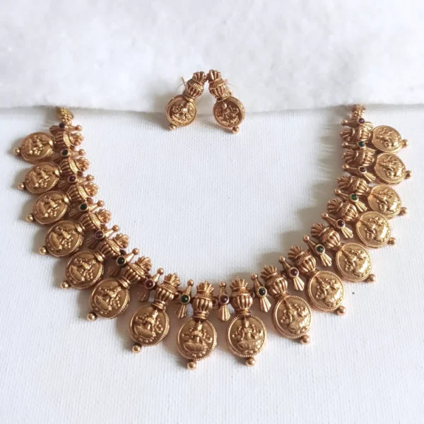 Lakshmi Nagas Coin Necklace Set