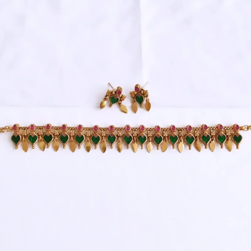 Palakka Drops Elakkathali Necklace Set