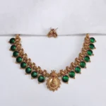 Green Palakka Round Necklace Set
