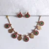 Lakshmi Kasu Floral Necklace Set
