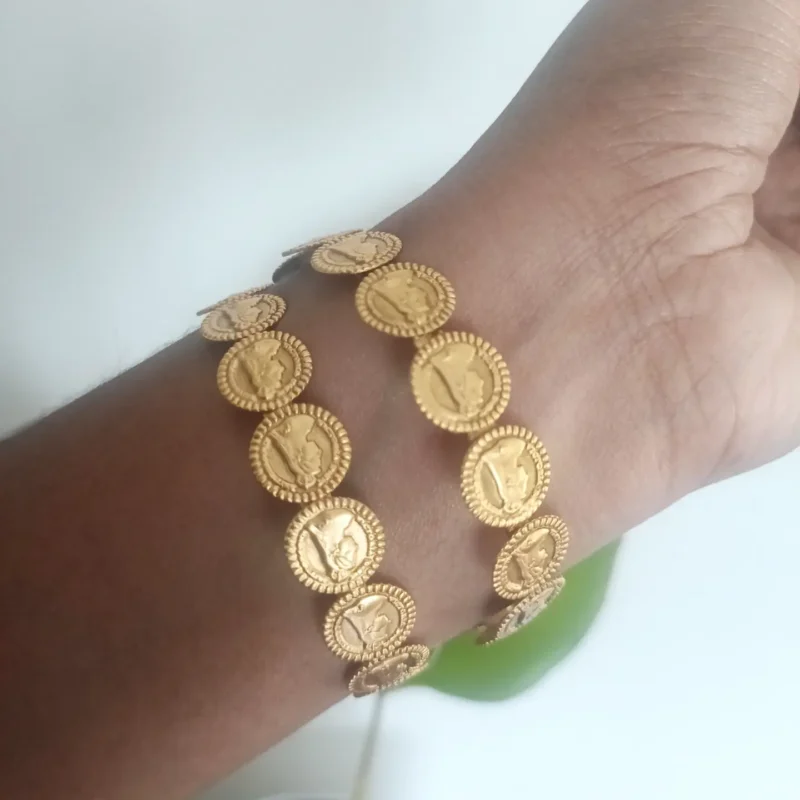 Antique Coin Design Bangles Set
