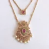Trending-Double-Chain-with-AD-Stones-Pendant-Necklace