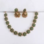 Kempu Stone Floral Choker Set
