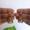 Filigree-Work-with-Hanging-Golden-Bead-Jhumka-Earrings