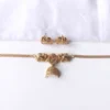 Antique Elephant Mesh Choker Necklace Set